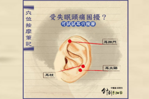 常為失眠、頭暈頭痛困擾？中醫推薦「耳穴按摩」有效舒緩