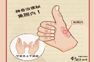 神奇治便秘「魚際穴」　潤膚、通腸、健脾胃一按搞定