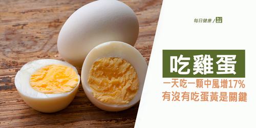 一天一顆蛋，中風增17%？研究告訴你：「蛋黃」到底該不該吃