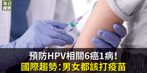 預防HPV相關6癌1病！國際趨勢：男女都該打疫苗