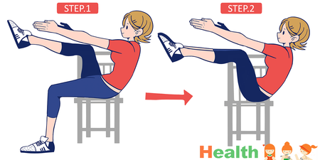 「瘦小腹」只要一張椅子！坐著就能練「伸展四式」，消脂又塑形打造易瘦體質