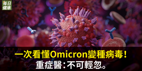 一次看懂Omicron變種病毒！重症醫：不可輕忽。